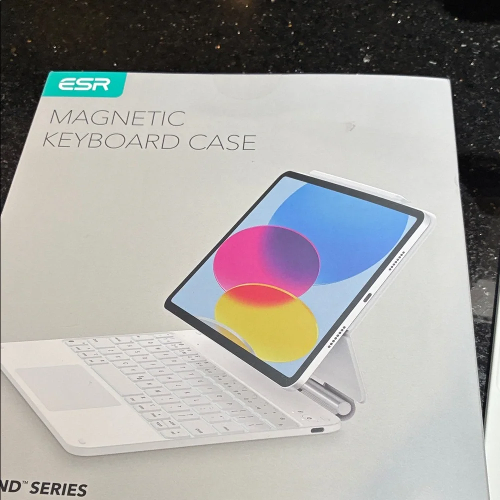 Sleek White Tablet Keyboard by